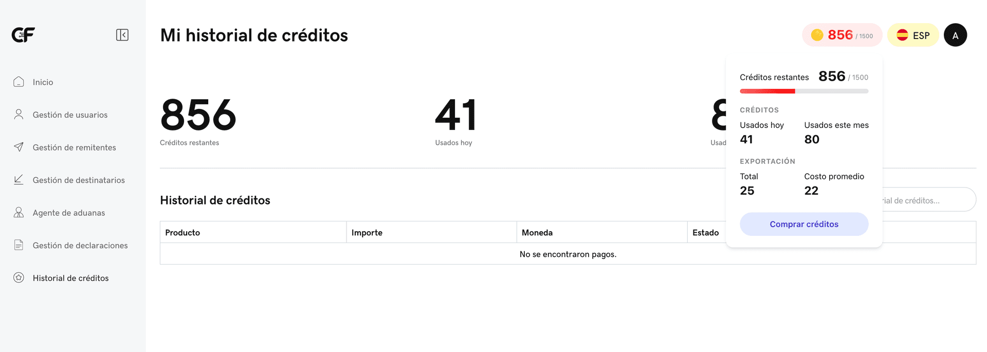 CargoFlow Credit System