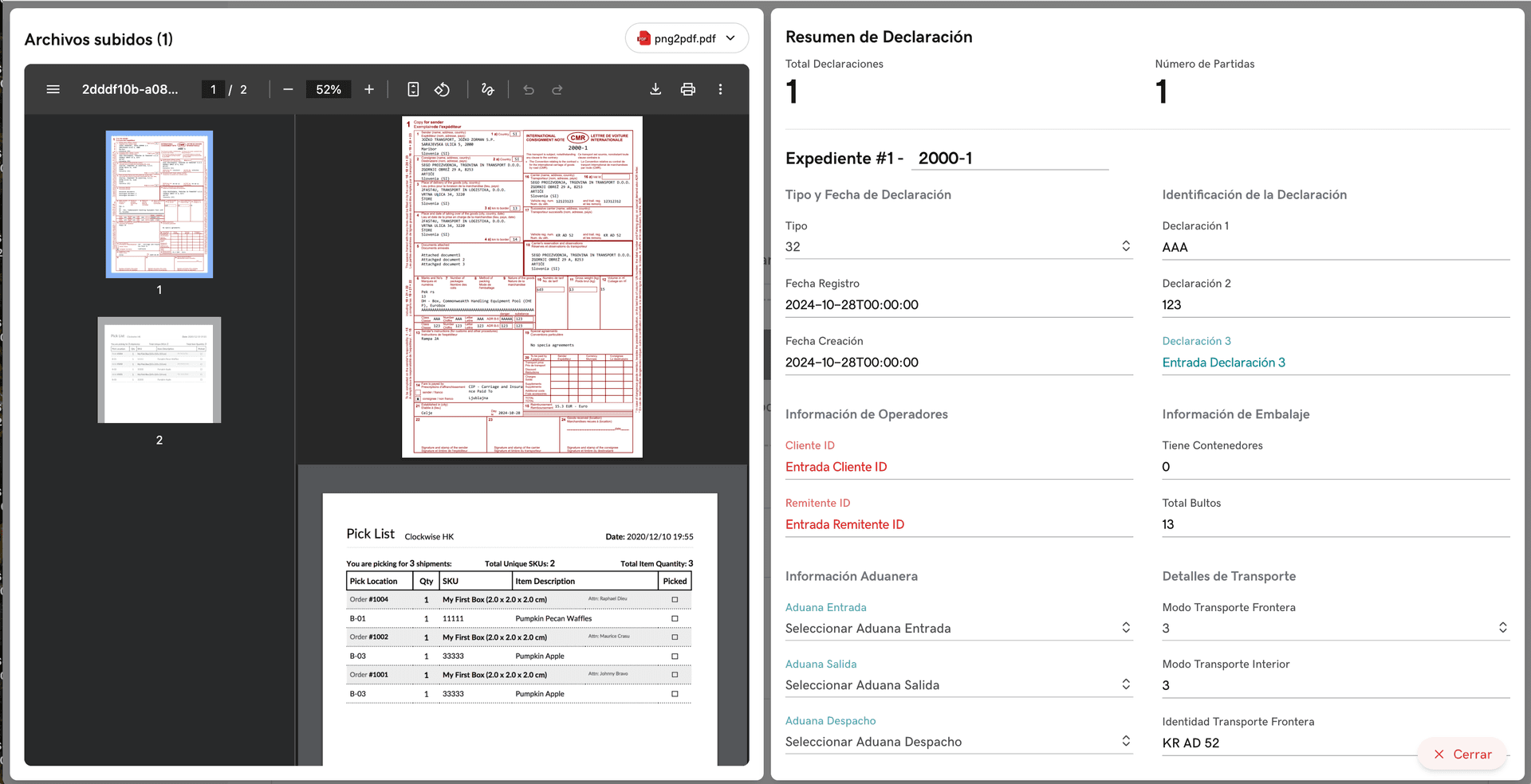 CargoFlow Dual Processing